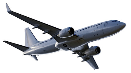 Modern commercial passenger jet airplane flying in the sky © Freja