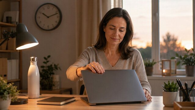 Ending work at a defined time becomes practical burnout prevention habit, linking overwork reduction, mental wellbeing and sustainable professional routine.