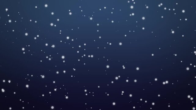 Steady snow drifting falling almost straight against a soft sky, seamless 4K loop background