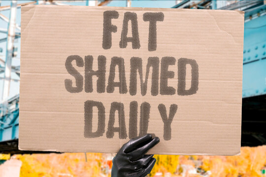 "Fat shamed daily" Weight stigma harms mental and physical health. STIGMA. DISCRIMINATION. WEIGHT. BIAS. HEALTH.