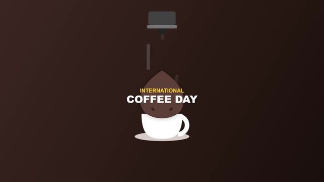 Coffee Pour Animation for International Coffee Day Celebration