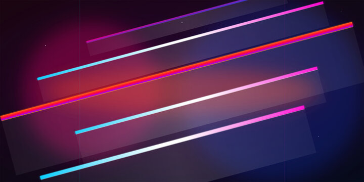 Abstract background with glowing diagonal lines on transparent background
