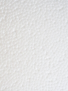 White styrofoam texture background with dense expanded polystyrene bead pattern and granular rough surface Generative Ai