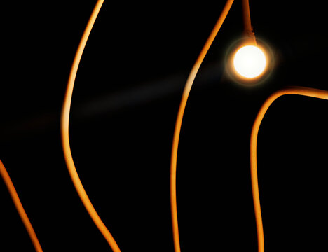 Abstract light connection wires in detail backdrop