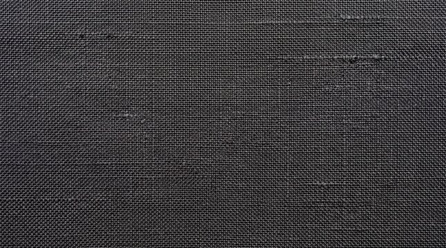 Dark Grey Woven Linen Textile Fabric Texture Background