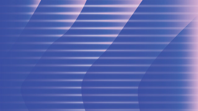 Abstract blue gradient background with horizontal stripes, modern geometric vector pattern with soft purple light, futuristic digital texture for corporate presentations and web design