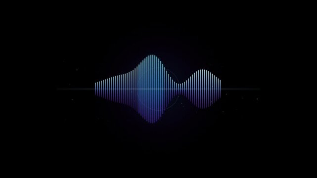 Audio sound wave equalizer frequency animation background