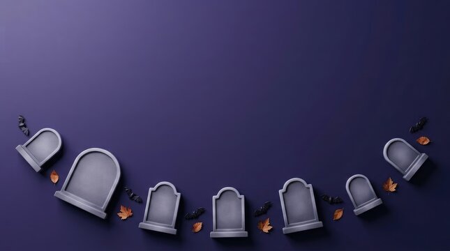 Spooky halloween cemetery scene a dark and mysterious background for your festive designs and creepy projects