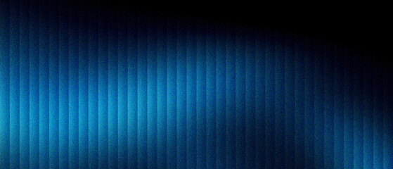 Obraz premium Abstract blue vertical lines background, dark glowing stripes texture with neon light effects, modern digital pattern for corporate presentations, sleek futuristic wallpaper for tech design.