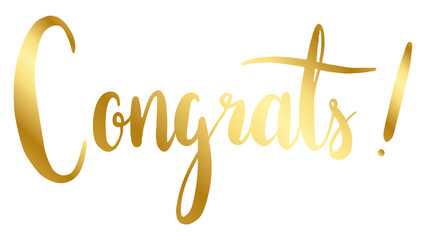 Fototapeta premium Congrats! png word sticker typography, transparent background