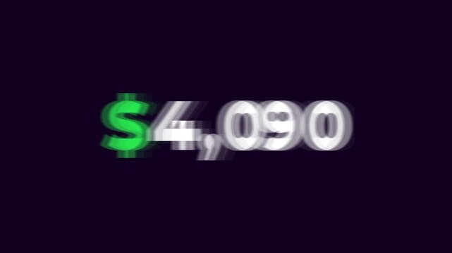 3D traffic cone animation representing a six thousand dollar financial value
