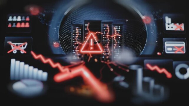 Global business dashboard reveals connected operational failures