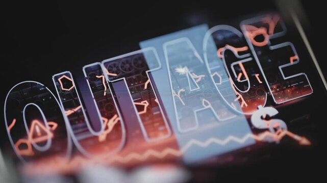 Interactive outage display merges finance and infrastructure warnings
