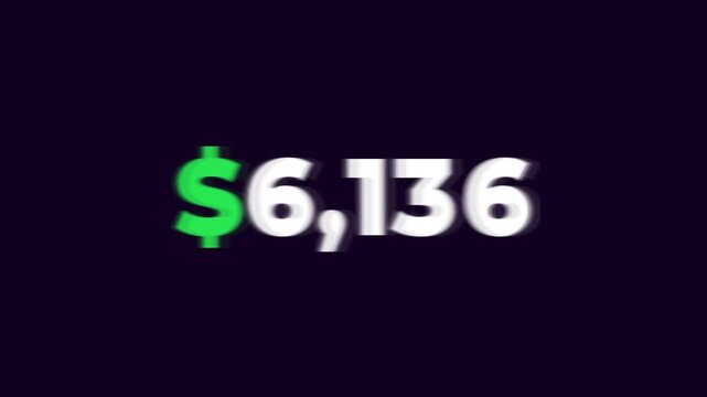 3D traffic cone animation representing a nine thousand dollar financial value