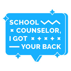 Fototapeta premium Guidance counselor sparkly badge