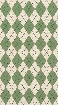 Sage green argyle pattern fabric texture background
