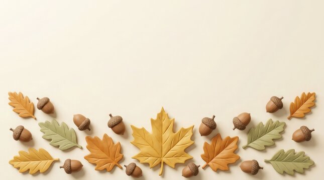 A beautiful and festive canadian thanksgiving celebration featuring vibrant autumn leaves cozy acorns and a warm inviting atmosphere perfect for expressing gratitude and