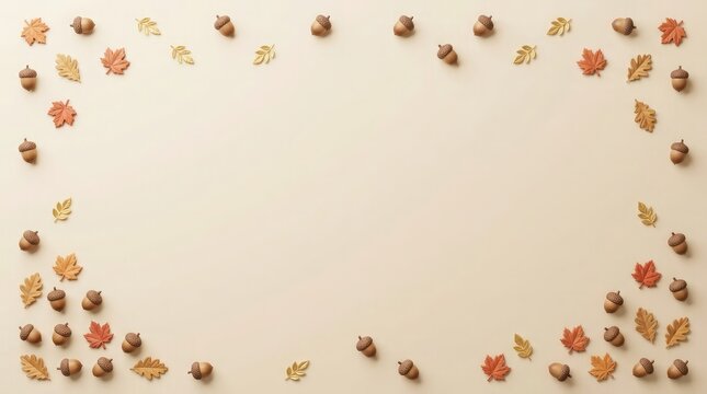 A beautifully crafted three dimensional thanksgiving day scene in canada featuring scattered autumn leaves and vibrant festive decorations evoking warmth and gratitude