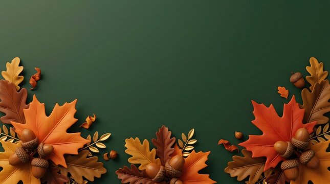 A stunning and vibrant 3d rendering showcasing the beauty of a canadian thanksgiving celebration filled with autumnal foliage and warm inviting colors evoking