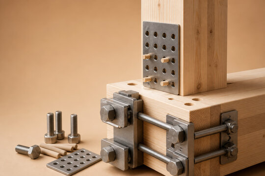 Reversible Fasteners in Timber Construction Detail
