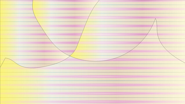Abstract wavy background with horizontal lines, soft pink and yellow gradient pattern, modern geometric vector illustration for digital wallpaper and creative graphic design projects