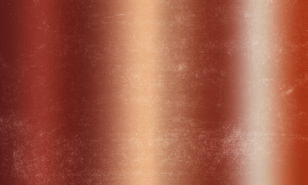 Luxurious metallic copper texture background with glossy sheen and vintage distressed surface details Background