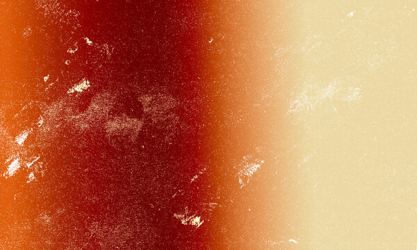 Red and yellow gradient grunge texture background with distressed vintage film grain effect Background