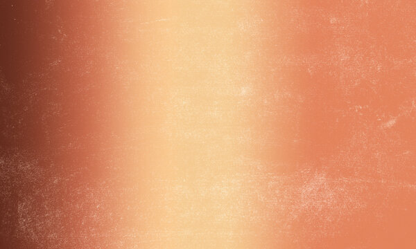 Warm orange and brown grunge textured background with vintage film grain and soft light gradient Background