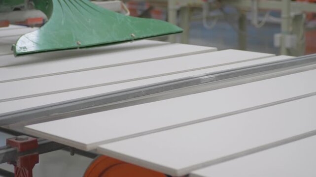 Conveyer line for production ceramic tile at heavy tiled plant