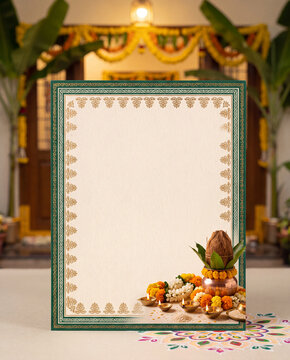 Invitation of Bhoomi Pooja, House Warming 