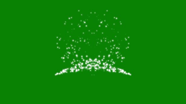 glitter stars line animation with glowing doodle stars,magic sparkle glitter line star on green screen.shimmering particles transition, white glowing twinkling glitter stars,4k video
