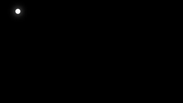 Glowing white neon rectangular frame border animation with smooth line effect on black background rectangle