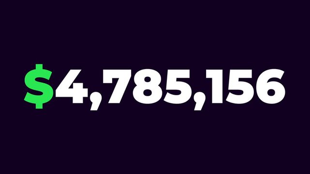 3D traffic cone animation representing a seven million dollar financial value