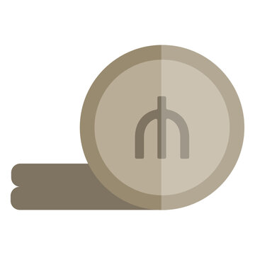 Manat coin currency symbol