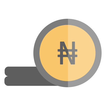 Nigerian currency coin icon