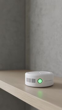 Home radon detector monitoring indoor air quality