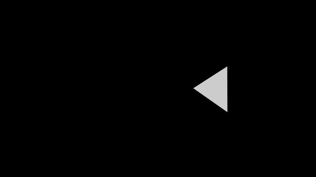 arrow icon swipe left animation black background. left Directional Arrow Loop Animation. Animated arrows for the overlay video layer. Animation of 4k video.