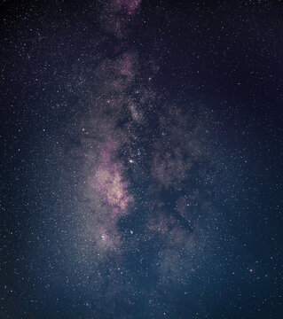 Milky Way shining bright over a remote area of Arizona