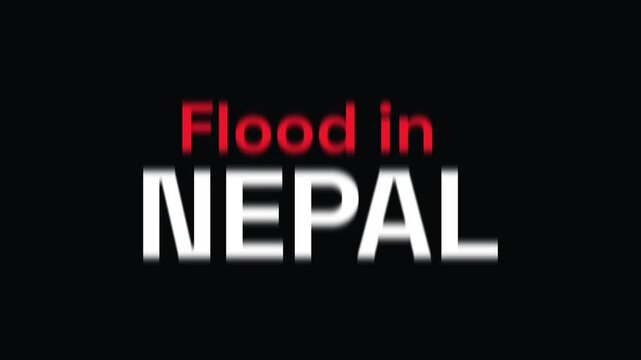 Flood In Nepal. Flood Disaster Nepal.
