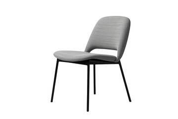 Obraz premium Angled black lounge chair with padded cushion