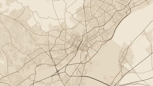 Wilmington Metro Delaware Street Map 4K Motion Background Antique Parchment Grid