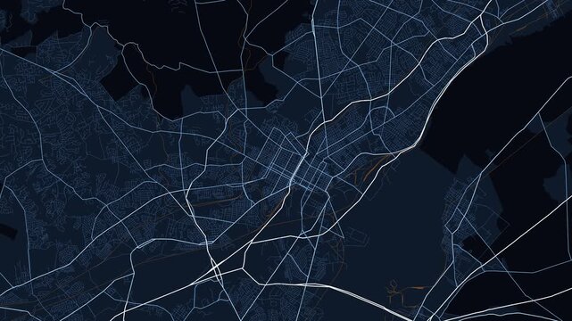 Wilmington Metro Delaware Street Map Motion Background Midnight Navy Grid