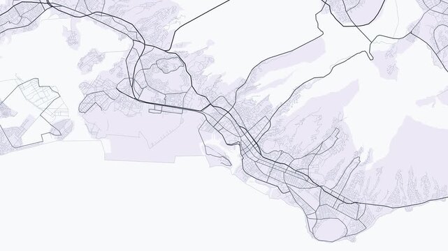 Honolulu Metro Hawaii Street Map Motion Background Minimalist Slate Grid