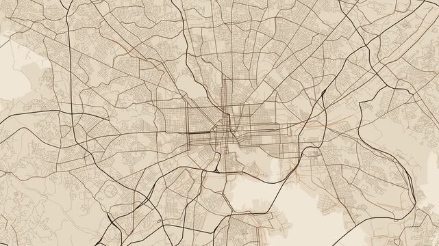 Baltimore Metro Maryland Street Map 4K Motion Background Antique Parchment Grid