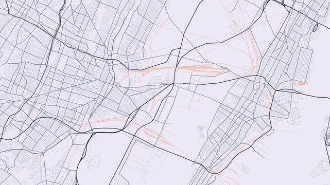 Newark Jersey City New Jersey Street Map 4K Motion Background Minimalist Slate Grid