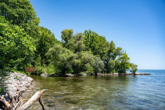 View of Paletta Lakefront Park in Burlington.