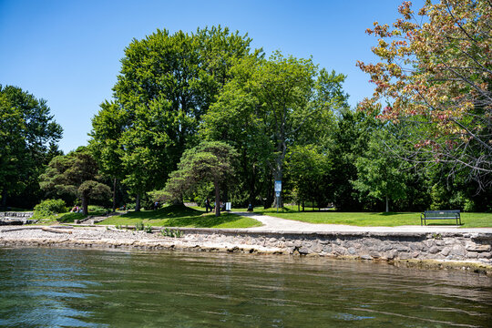 View of Paletta Lakefront Park in Burlington.