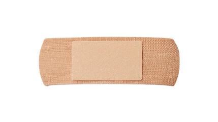 Obraz premium Fabric bandage with gauze pad, isolated on transparent background