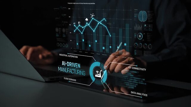 AI-driven manufacturing boosts industrial automation through IoT, cloud, and data analytics. Manufacturing process and factory output are optimized with smart feedback and AI. Marrow