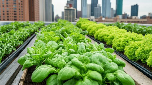 Stormy Light Through the Compact Downtown Core: Urban Farm On Apartment Rooftops With Skyline View Sustainabl &acirc;&euro;&ldquo; Skyline Study 4